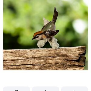 Vintage Goebel porcelain Firecrest bird figurine